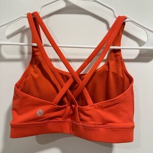 Lululemon energy bra orange red size 4